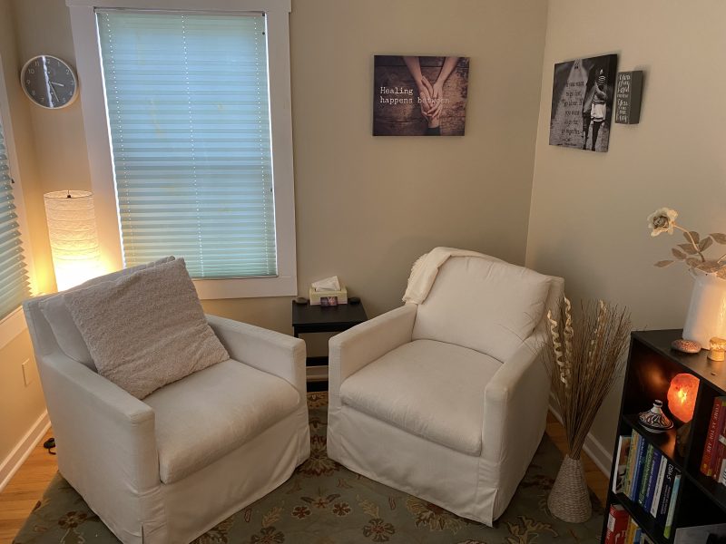 Macdara MacColl's Madison, Connecticut therapy office